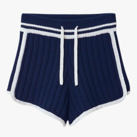 **SOLD** RAG & BONE Serena ribbed-knit shorts, Small - Picture 1 of 7